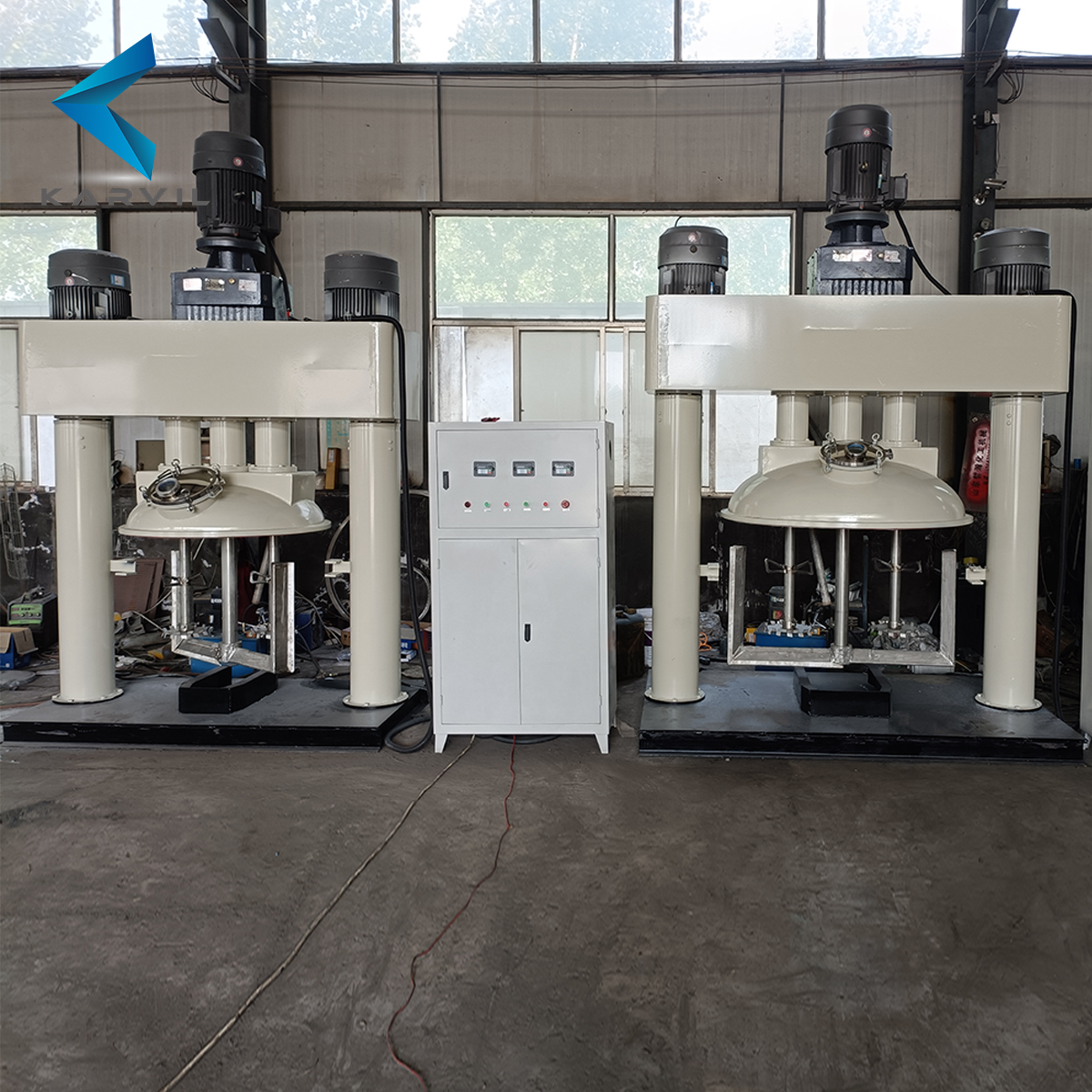 Industrial Multi-function Triple Shaft Mixer for High Viscosity Materials
